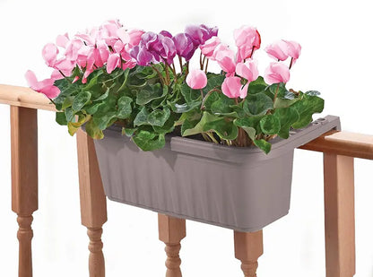 Apollo Exports (AP30218DW) Adjustable Railing Planter, Driftwood, 24″