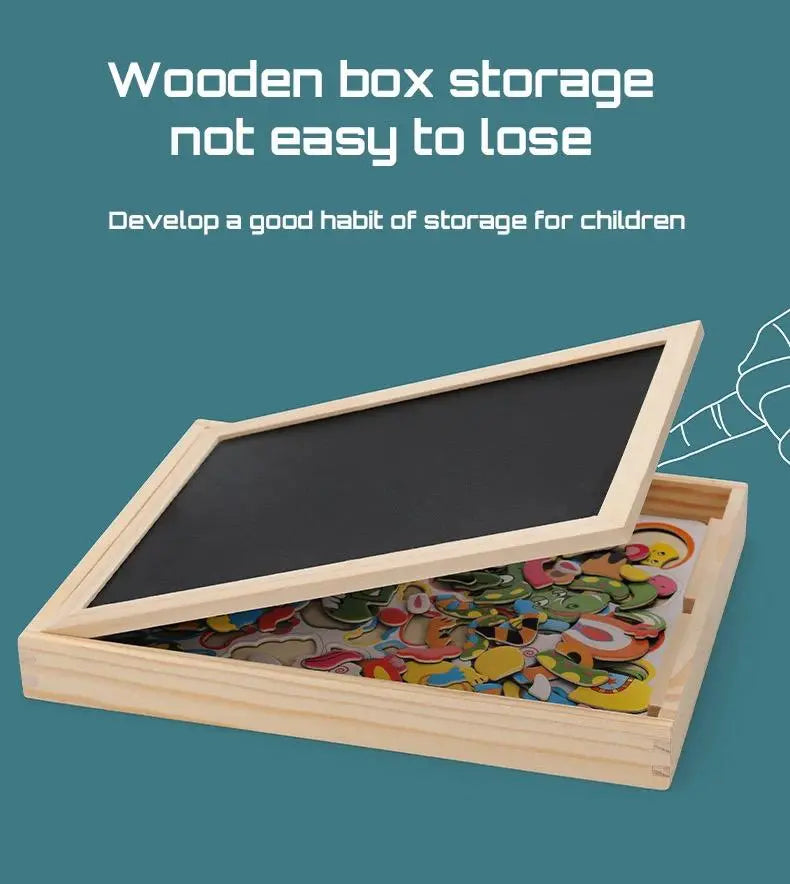 MagneDraw Montessori Magnetic Drawing Board  Dual-Surface Creative Learning Tool for Kids