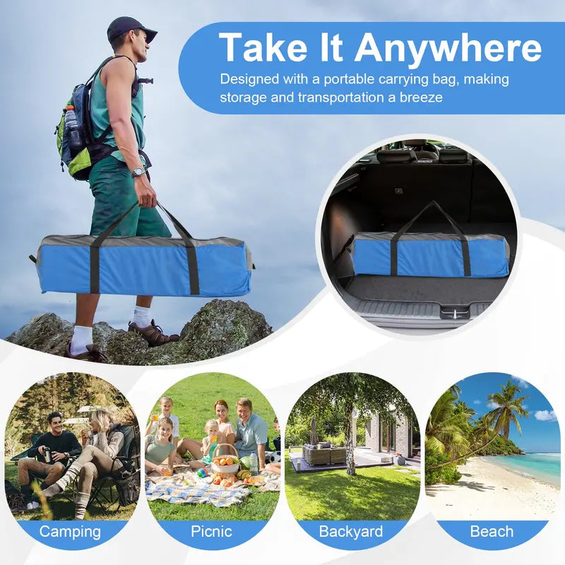 2-3 Person Waterproof Dome Camping Tent with Removable Rainfly and Windproof Design