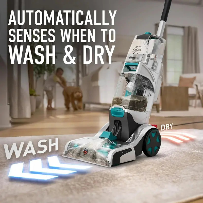 Hoover SmartWash+ Automatic Carpet Cleaner  Deep-Cleaning Shampooer & Pet Stain Remover