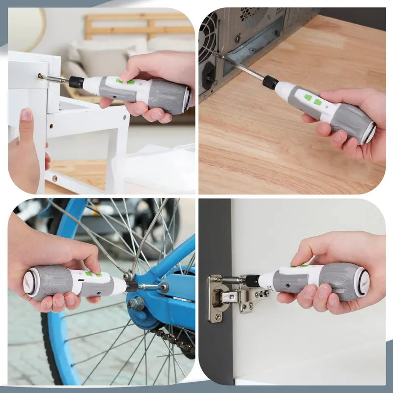 WORKPRO 4V Cordless USB-Rechargeable Screwdriver Kit  Pink Ribbon Edition with Ergonomic Design