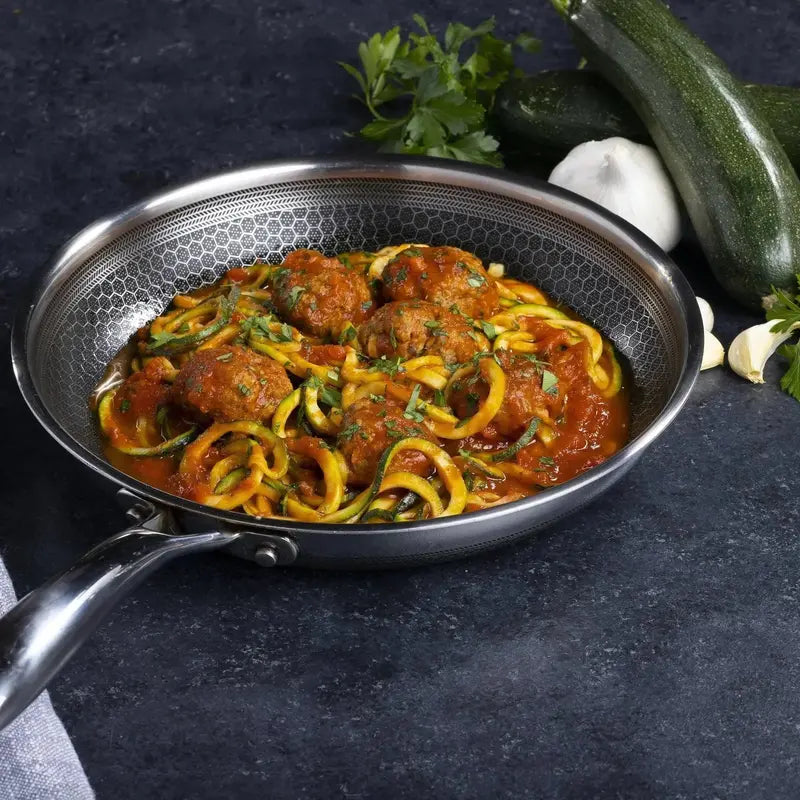 HexClad Hybrid Cookware Set  6-Piece Stainless Steel Nonstick Pans