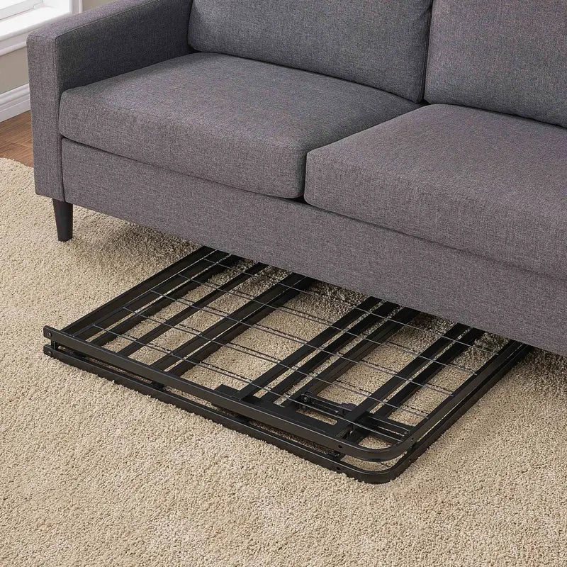 Mainstays High-Profile Foldable Queen Platform Bed Frame  18-Inch Steel Base in Black