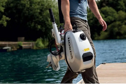5 HP Outboard Motor with Tiller Handle  20-Inch Shaft