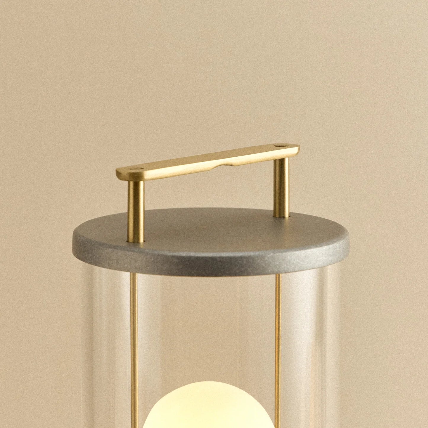 The Rugged Muse 1.0 Portable Lamp in Raw Aluminium