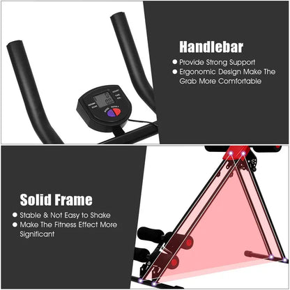 Foldable Vertical Ab Trainer for Targeted Core and Oblique Exercises