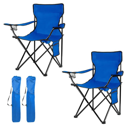 Compact Folding Camping Chair with Carry Bag and Alloy Steel Frame