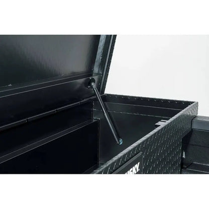 Low-Profile Matte Black Aluminum Truck Toolbox  61.86 in. for Mid-Size Trucks