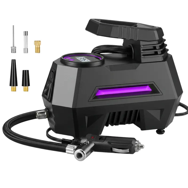 Digital 12V Tire Inflator with Auto Shut-Off, LED Display & 100 PSI Capacity