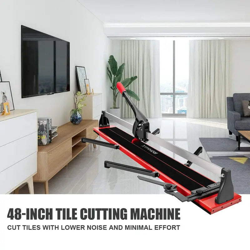Professional 48-Inch Manual Tile Cutter for Ceramic, Porcelain, and Stone Flooring