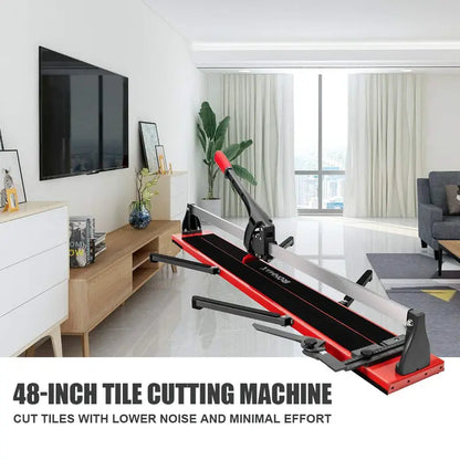 Professional 48-Inch Manual Tile Cutter for Ceramic, Porcelain, and Stone Flooring
