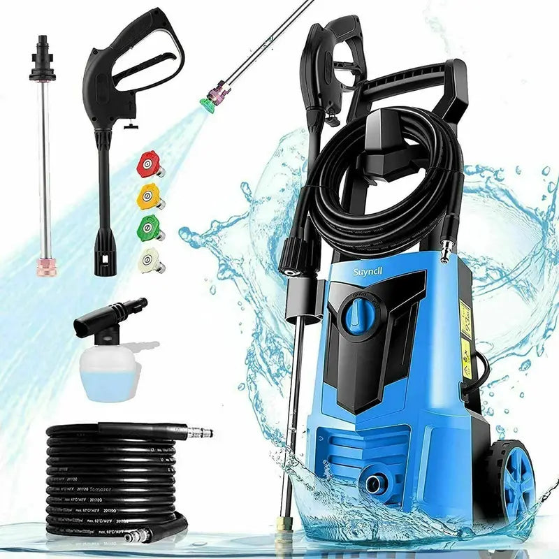 Suyncll 3000 PSI Electric Pressure Washer  2.4 GPM High-Performance Cleaning System
