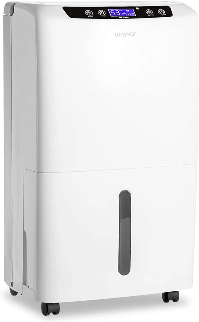 Waykar 2,000 Sq. Ft. Dehumidifier  Auto/Manual Drain Options, 0.66-Gallon Tank, Compact Design for Home & Basement Use