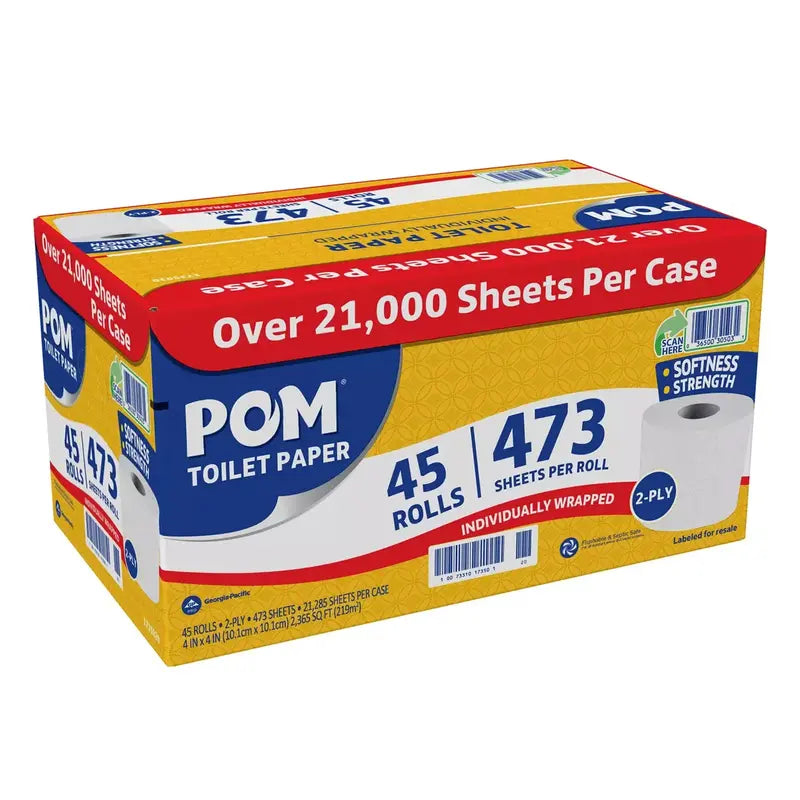 American Standard 2-Ply Septic-Safe Bath Tissue  45-Roll Pack, Soft & Tear-Resistant