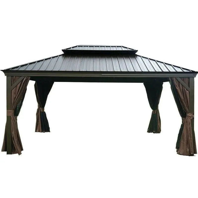 Alexander Aluminum Patio Gazebo  16 ft Wide × 12 ft Deep