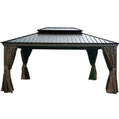 Alexander Aluminum Patio Gazebo  16 ft Wide × 12 ft Deep