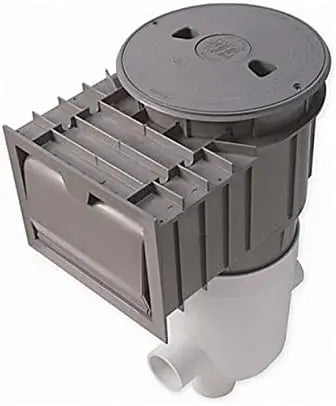 CMP Renegade Gunite Venturi IG Pool Skimmer with 2″ Socket, Gray/Beige Lid