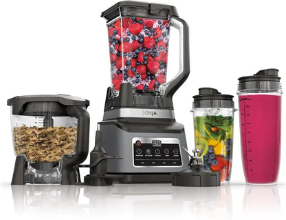 Ninja BN801 Professional Plus 1400W 5-in-1 Kitchen System, 72oz Blender, 64oz Processor, Grey