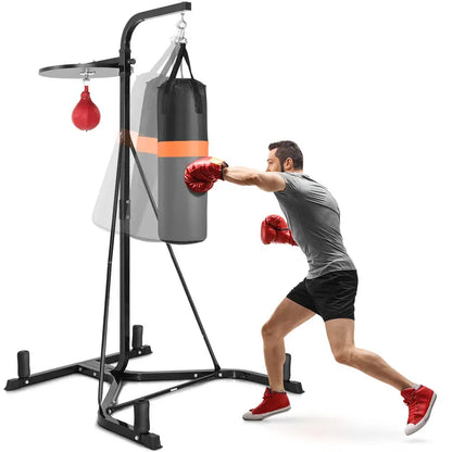 Dual-Use Boxing Stand  Stable Mount for Heavy Bags and Speed Bags
