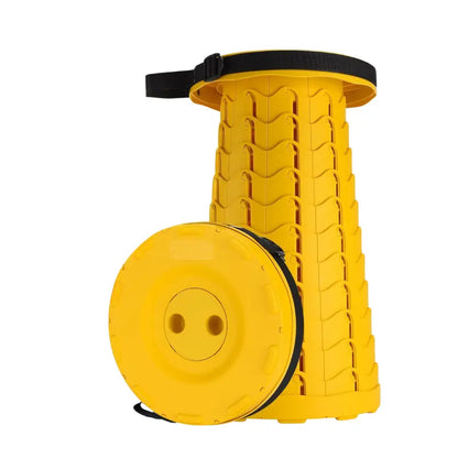 Compact Folding Telescoping Stool  Lightweight Portable Seat for Hiking, Camping & Travel
