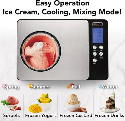 Whynter ICR-300SS Compressor-Powered Rolled Ice Cream Maker  0.5-Quart Stainless Steel Unit