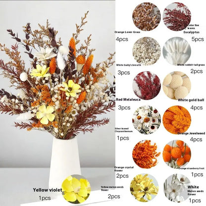 Curated Dried Flower Bouquet  Rustic Botanical Arrangement for Home & Wedding Spaces
