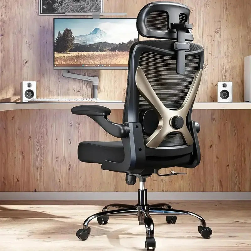 Ergonomic Gaming Desk and Chair Set with Lumbar Support and Adjustable Headrest