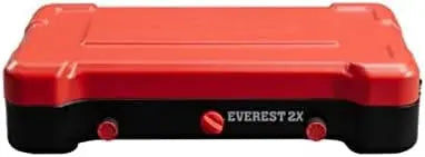 Camp Chef Mountain Series Everest 2X Camp Stove  Dual 20,000 BTU Burners, Windscreen Lid, 215 Sq In Cooking Surface