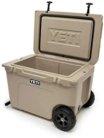 YETI Tundra Haul Wheeled Cooler  Rugged Portable Cooler with All-Terrain Wheels & Bear-Resistant Design