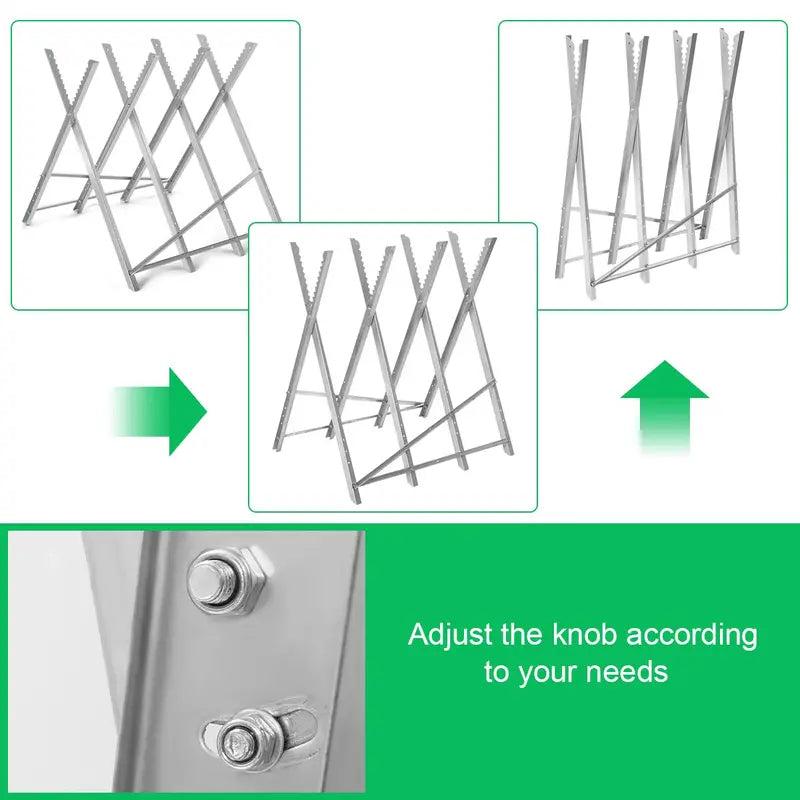 Portable Folding Sawhorse  Lightweight, Sturdy Support Stand for DIY Projects & On-Site Work