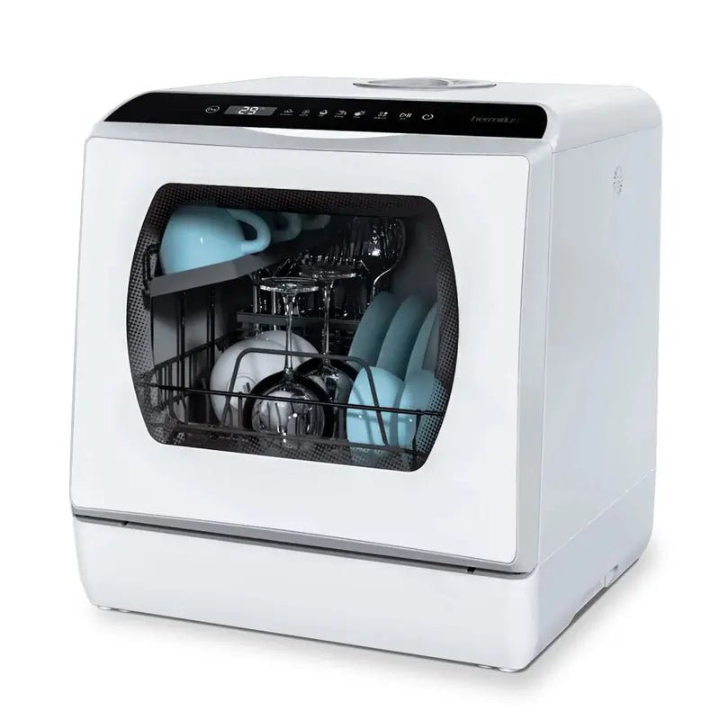 Hermitlux Countertop Dishwasher with 5-Liter Built-In Water Tank