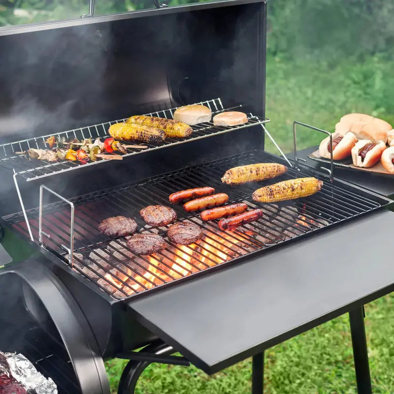 Royal Gourmet 30-Inch Charcoal BBQ Grill with Offset Smoker Function