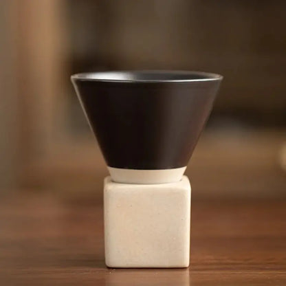 Kyoto-Inspired 200ml Ceramic Espresso Cup Set  Clean Minimalist Design