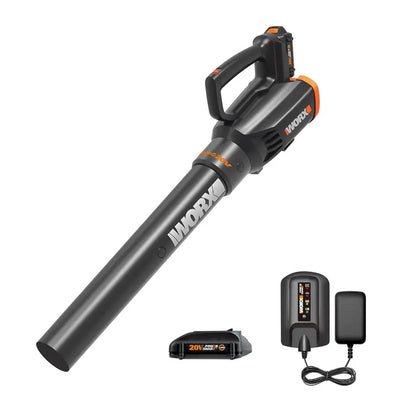 Worx 20V Turbine Leaf Blower  Two-Speed Cordless Yard Cleanup Tool