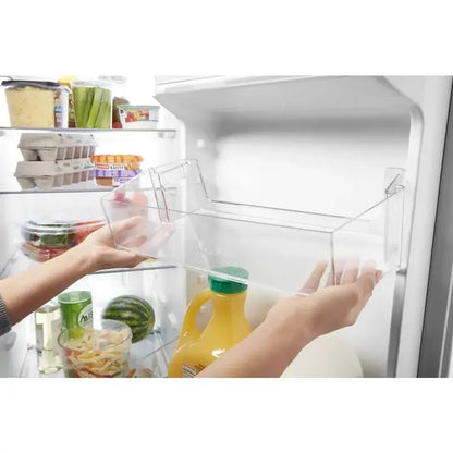 24 Cu. Ft. Stainless Steel Side-by-Side Refrigerator  36-Inch Wide Kitchen Appliance
