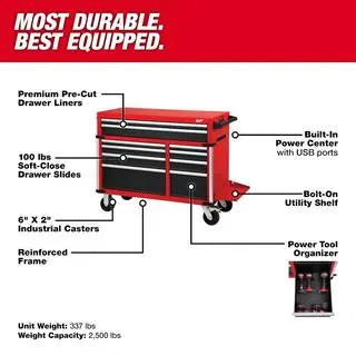 MW Professional 46″ 18-Drawer Tool Storage System  Steel Chest & Cabinet Set (48-22-8546)