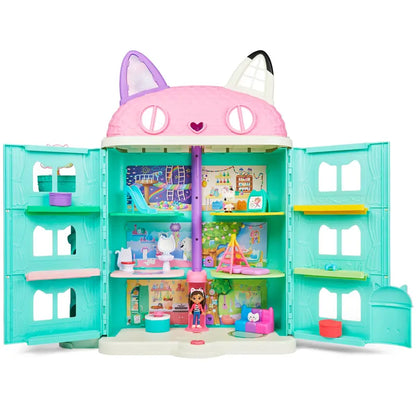 Gabby’s Dollhouse, Purrfect Dollhouse 2-Foot Tall Playset with Sounds, 15 Pieces