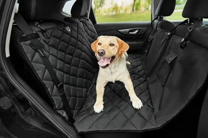 Frisco Water-Resistant Quilted Hammock Car Seat Cover  Black, Regular Size