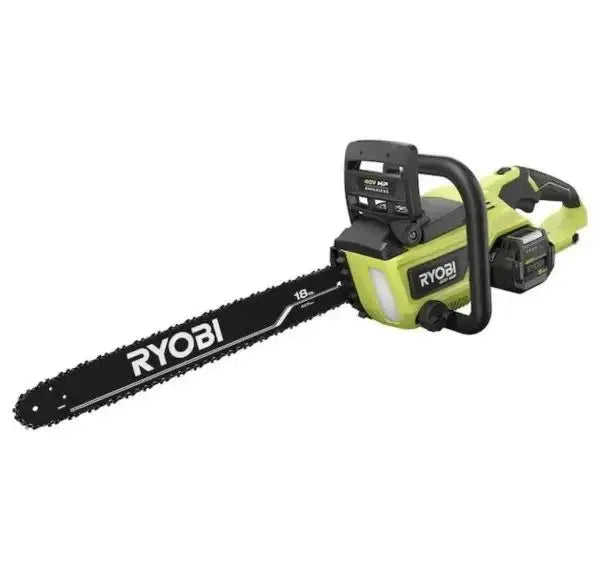 RYOBI 40V Cordless Chainsaw Kit  Includes Battery & Charger, Green Design