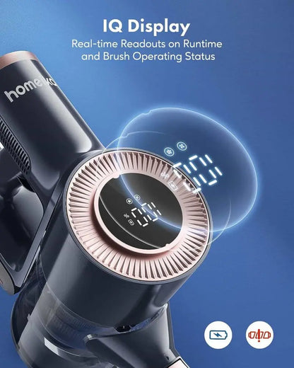 Homeika H016 Cordless Vacuum  20KPa Suction, 200W Motor, 1.5L Dustbin, Blue LED Display, Lightweight Design