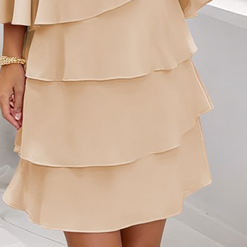 Robe Longue à Volants "Énigme"