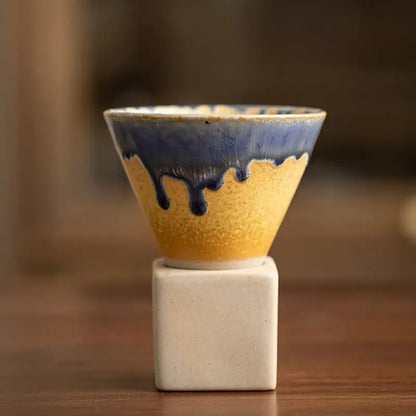 Kyoto-Inspired 200ml Ceramic Espresso Cup Set  Clean Minimalist Design