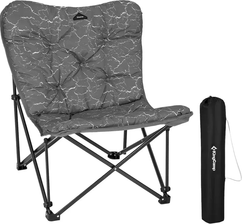 Extra-Large Butterfly Chair  Thick Padding, Heavy-Duty Portable Folding Seat for Camping & Outdoors