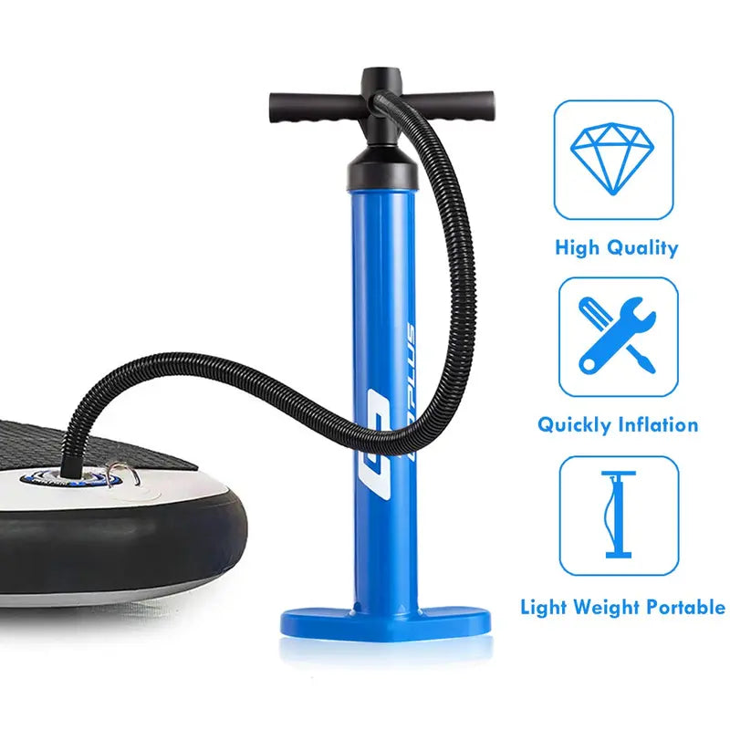 Dual-Action Hand Pump  High-Pressure Manual Air Pump for Inflatables and Sports Gear