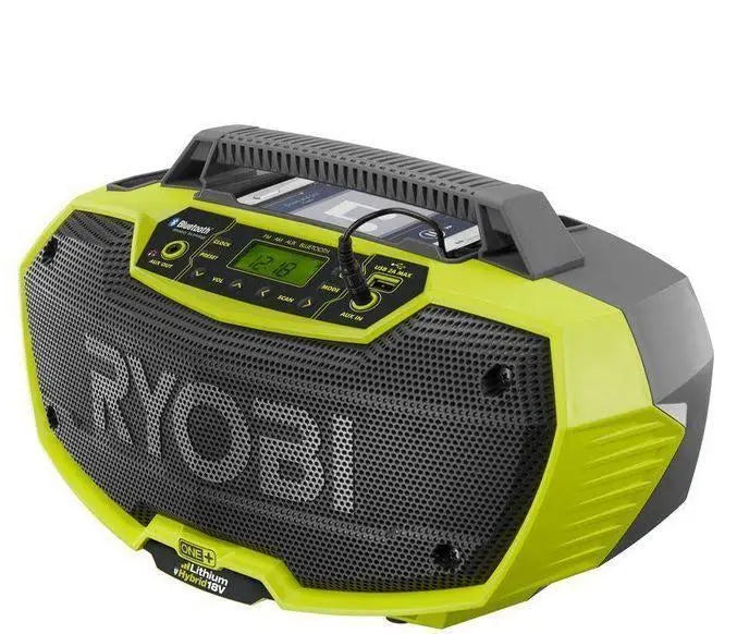 Ryobi One+ 18V P746 Radio with Dual Power & Bluetooth