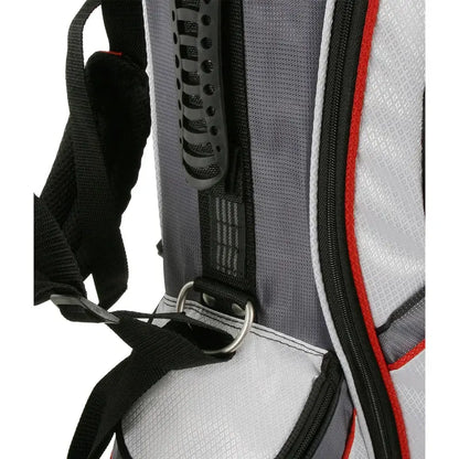 PowerBilt Dunes 14-Way Golf Stand Bag, Black/Blue, Lightweight with Pockets & Dividers