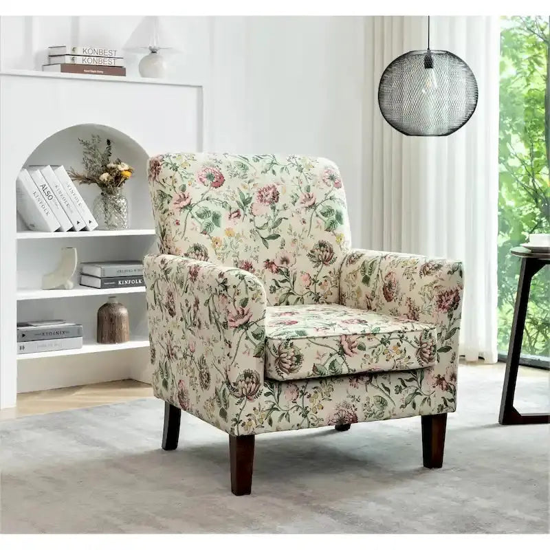 Contemporary Accent Armchair for Living Spaces  Stylish, Compact, and Comfort-Oriented