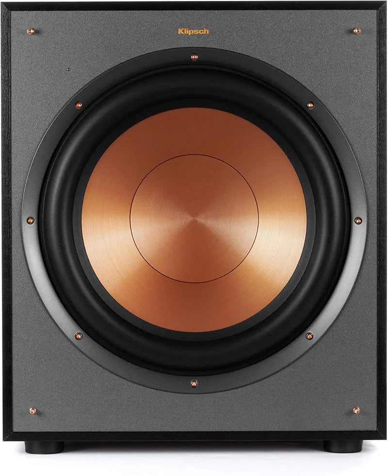 Compact Black Subwoofer  High-Performance Bass Speaker for Home Audio & Multimedia Systems