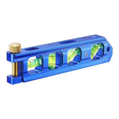 WORKPRO 6.3-Inch Conduit Bending Level  Dual-Vial Aluminum Angle Gauge for Electrical Installations