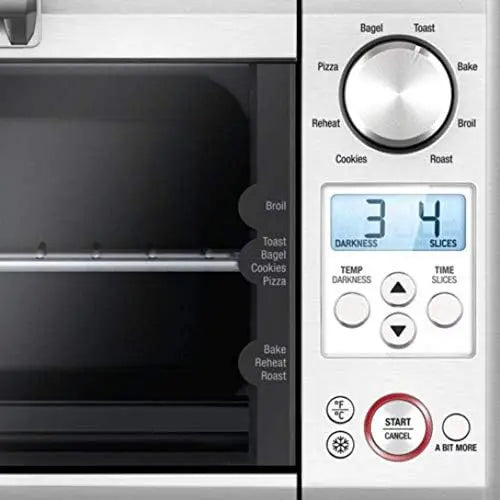 Breville Mini Smart Oven BOV450XL  Small Portable Toaster Oven, Brushed Stainless Steel